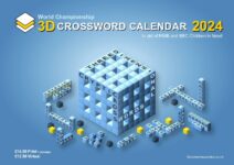Cover of the 2024 3D Crossword Calendar