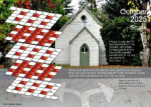 2025 3D Crossword Calendar October grid page