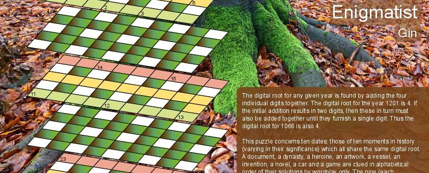 2025 3D Crossword Calendar November grid page