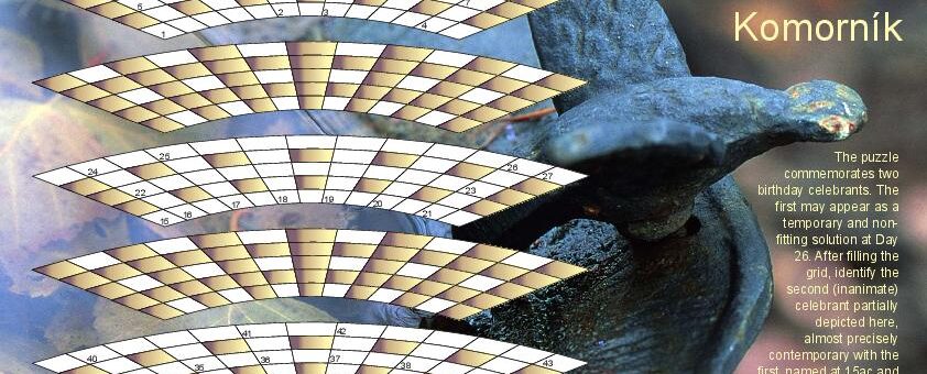 2025 3D Crossword Calendar December grid page