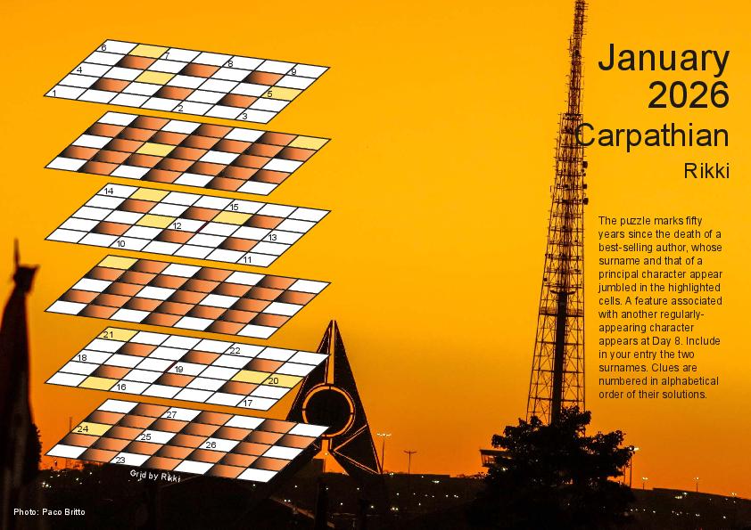 January 2026 puzzle page