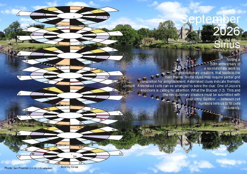 September 2026 grid page