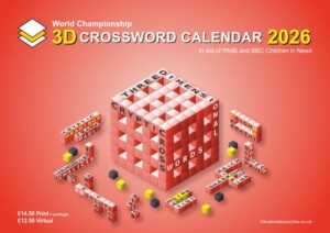 Cover of 2026 3D Crossword Calendar