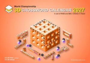 2027 3D Crossword Calendar cover